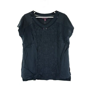 Gloria Vanderbilt Ladies' Embroidered Top, size Small, Midnight Affair - Picture 1 of 3