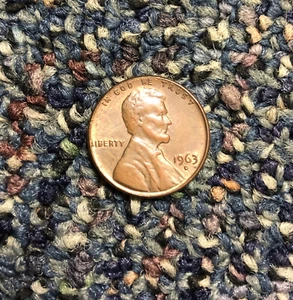 1963-D Lincoln Penny Error -- 3 Mis-struck, flattened - Picture 1 of 5