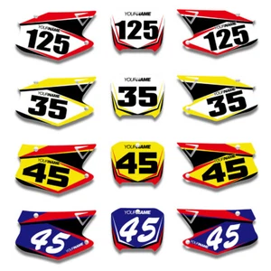 Custom Number Plate Decals For Honda CR125 CR250 CR125R CR250R 2000-2001 - Picture 1 of 2