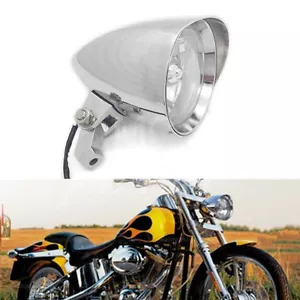 Faro de bala cromado 4,7" para Harley Sportster XL Dyna Softail Chopper Bobber - Imagen 1 de 8