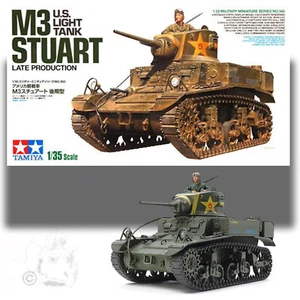 TAMIYA 37026 1/35 M3 STUART (LATE PRODUCTION) U.S. LIGHT TANK MODEL KIT - Picture 1 of 5