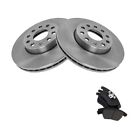 For 11-13 Audi A3 Ambiente Hatchback Front Metallic Brake Pad & Rotor Kit w/