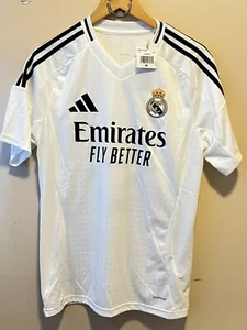 Real Madrid Adidas Home 24/25 Size M BNWT - IU5011 (Kylian Mbappe 9) - Picture 1 of 5