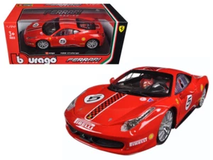 1/24 Bburago Ferrari 458 Challenge #5 Red Diecast Model Car Red 18-26302 - Picture 1 of 1