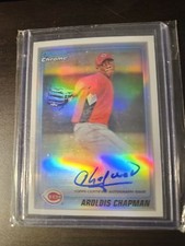 2010 Bowman Chrome Prospects Refractor Auto /500 Aroldis Chapman #BCP199 Auto