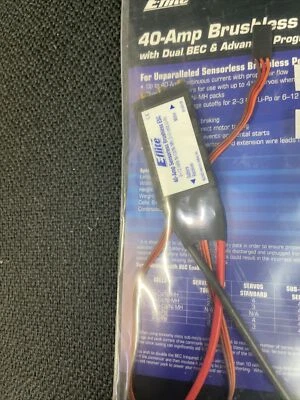 E-Flite 40 Amp Brushless Model ESC Speed Control w Dual BEC EFLA312B • - Image 1 of 2