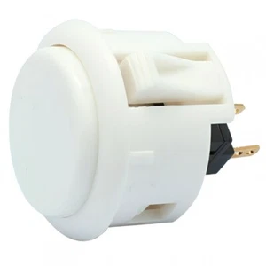 Button Arcade White Compatible for / Bartop Sanwa Push Button Set 31mm - Picture 1 of 1