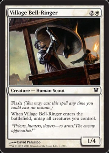 Innistrad Village Bell-Ringer - Foil x1 Moderate Play, English Magic Mtg M:tG - Image 1 of 1