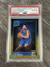 2018 Panini Donruss Optic Jalen Brunson Black Gold Choice /8 Rookie #179 PSA 10