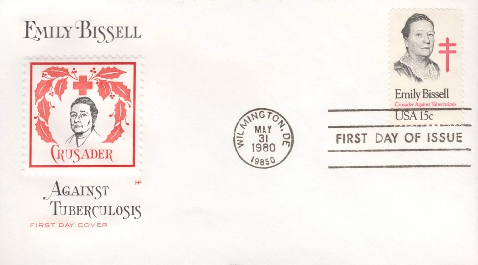 1980 FDC - Scott# 1823 - Emily Bissell - Farnam Cachet - Image 1 of 1