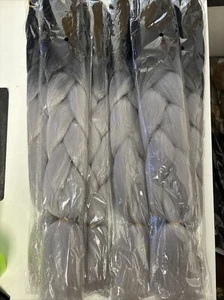 6 Pcs Jumbo Braids Braid Haarverlängerung Kunsthaare Zum Flechten Rasta 60CM B36 - Bild 1 von 2