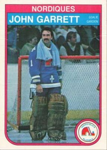 1982-83 O-Pee-Chee Hockey John Garrett Quebec Nordiques #283