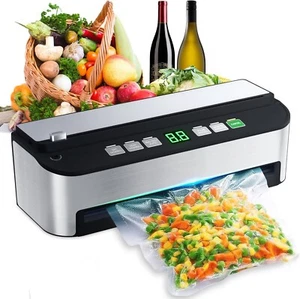 Zingle Vacuum Sealer Machine 6-in-1 Compact Food Sealing Dark Gray Bags HSEGAR - Picture 1 of 7