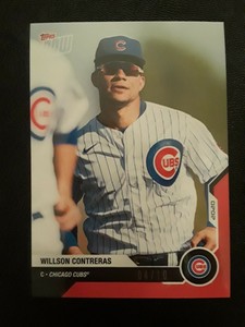 Willson Contreras Topps Now 2020 Road To Opening Day Red Parallel 04/10