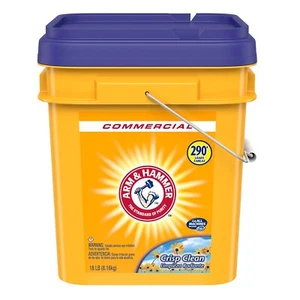 Arm & Hammer HE Powder Laundry Detergent 290 Loads 18 LB Pail (CDC3320001001) - Picture 1 of 2