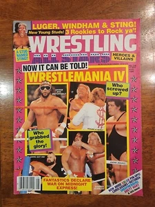 Wrestling All Stars #24 Aug. 1988 Macho Man Wrestlemania IV Hulk Hogan Andre - Picture 1 of 2