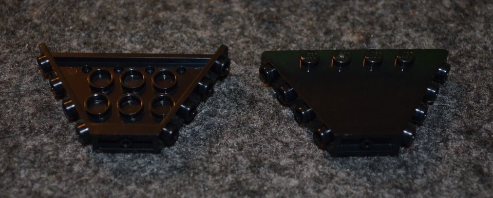 (2) Ladrillos de placa de caja de volteo negra 1x6x3 - NUEVO coche/camión piezas Lego Foto 1 de 1