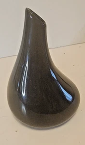 Black Vase 6 Inch Tear Drop - Picture 1 of 2