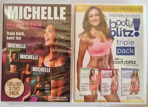 Michelle Bridges: Project 3 Pack & Booty Blitz 3 Pack DVD Set | Exercise Workout - Picture 1 of 3