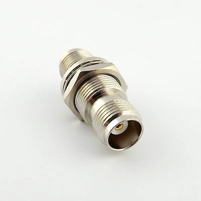 TNC Female to TNC Female Jack Nut Bulkhead Straight Coaxial RF Adapter Connetor - Image 1 of 4