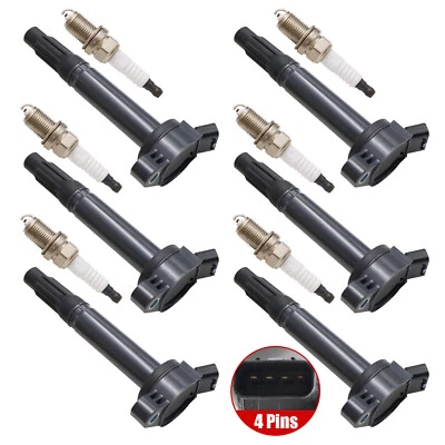 For Lexus ES350 RX350 RX450h 3.5L 90919A2002 6 x Ignition Coils +6 x Spark Plugs - Image 1 of 4