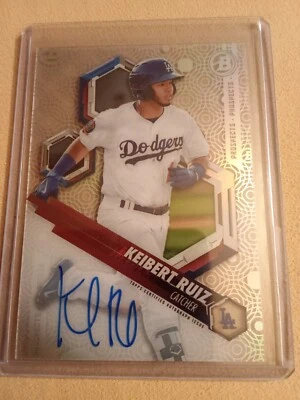 2018 Bowman High Tek Keibert Ruiz AUTOGRAPH #PHT-KR Rookie Baseball Card - Image 1 of 2