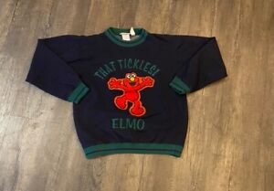 VTG Sesame Street Elmo Men's Crewneck Sweatshirt Size Medium Embroidered