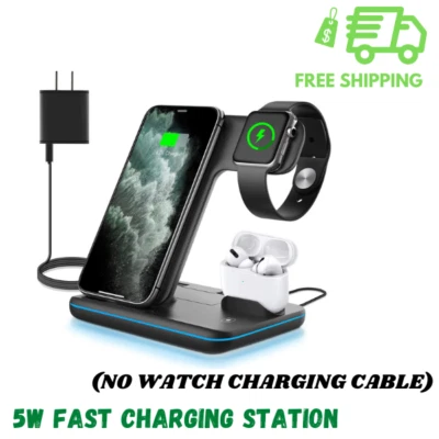 WAITIEE Wireless Charger 3 in 1, 15W Fast Charging Station All model - Image 1 of 4