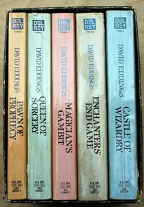 Vntg boxed set David Eddings THE BELGARIAD complete boy wizard adventure quest - Picture 1 of 8