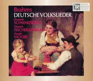 BRAHMS: DEUTSCHE VOLKSLIEDER - 2 CD Set (Schwarzkopf & Fischer-Dieskau) - Foto 1 di 10
