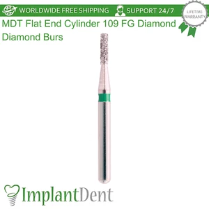 Dental MDT Flat End Cylinder FG Diamond Burs 109 Shaping Contouring Surfaces - Bild 1 von 39