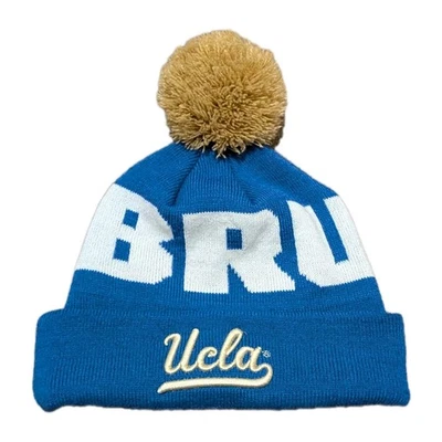 *VINTAGE* ADIDAS - UCLA BRUINS - Beanie Blue Gold Spellout Embroidered *RARE* - Image 1 of 4