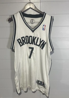 Adidas Swingman Joe Johnson Brooklyn Nets Jersey Men's Size 52 White - Image 1 of 4