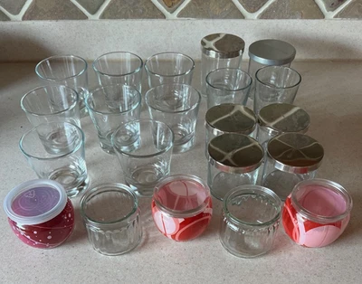 21 Assorted Empty Candle Glass Jars - Glade, Bath & Body Works, & Others - Image 1 of 4