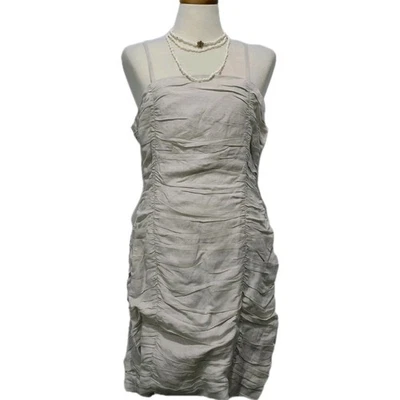 Mini Vestido Wish The Label de Lino Fruncido Talla AU 10 Foto 1 de 4