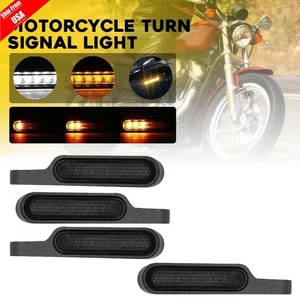 Juego de 4 luces intermitentes LED para manillar de motocicleta para Harley Sporster - Imagen 1 de 15