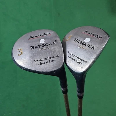 Tour Edge Bazooka Offset Titanio 3W y 5W / Varillas flexibles de grafito para damas / Derecha Foto 1 de 4