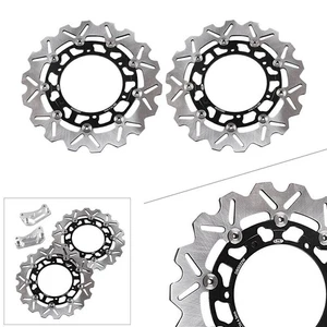 2x Front Brake Disc Rotors Fit Yamaha XP T-MAX 500 2008 - 2011 2010 2009 2011 08 - Picture 1 of 8