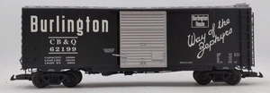 USA Trains R19213C G Burlington Route 40 Ft. PS-1 Simulated Steel Box Car EX - Picture 1 of 3