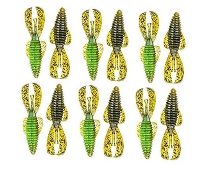  Señuelo de pesca Rage Bug, larva de plástico suave, diseño único, canujo de verano de 4,5" Foto 1 de 4