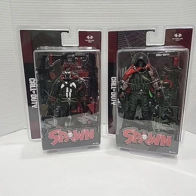 McFarlane Spawn 30th Anniversary Call Of Duty Classic Spawn Burned Figs LOT OF 2 - Image 1 of 4