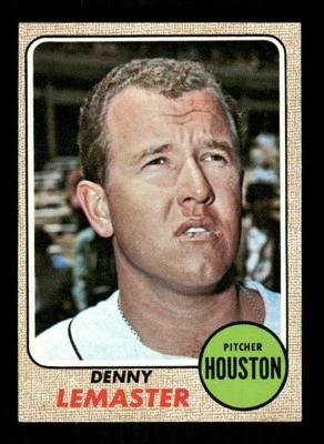 1968 Topps Baseball 491 Denny Lemaster VG-VGEX BXCP40 - Image 1 of 2