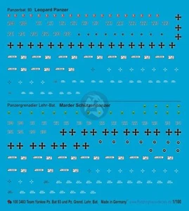 Marcas de leopardo y marta Peddinghaus 1/100 PzLehrBtl 93 y 92 (Team Yankee) 3483 - Imagen 1 de 1