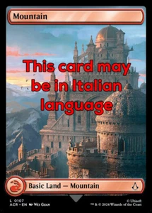 MTG MOUNTAIN 107 EXC - MONTAGNA - ACR X IT - MAGIC - Imagen 1 de 1