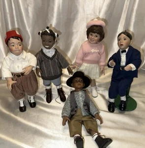 Ashton Drake Little Rascals Porzellan Puppe Set Luzerne - Bild 1 von 19