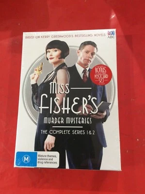 Miss Fisher's Murder Mysteries Complete Series 1 & 2. New & sealed R4 DVD set  - Image 1 of 2