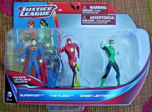 DC Comics Justice League Superman Flash Green Lantern 3.75" Figurines Monogram - Picture 1 of 2