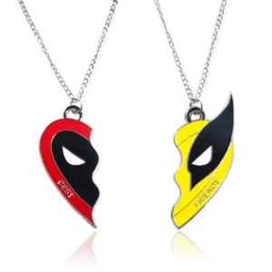 Collana ciondolo 3 cm Deadpool & Wolverine Best Friends fan gioielli regalo - Foto 1 di 14