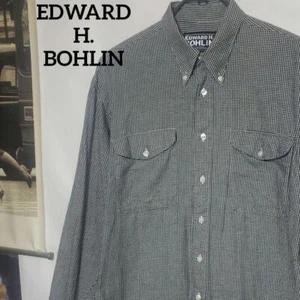 EDWARD H. BOHLIN U.S.A made gingham check shirt Hard to find Size M - Picture 1 of 9