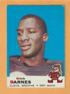 Erich Barnes Cleveland Browns 1969 Topps #4 Purdue Boilermakers Elkhart Indiana - Imagen 1 de 2